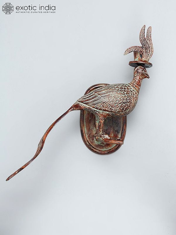 exotic india 22" Emerson Brass Bird Wall Mount | Home Decor 