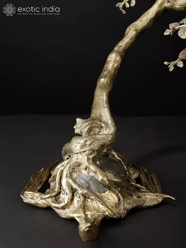 Exotic India 23" Tree On Tortoise | Modern Art Decorative Showpiece 