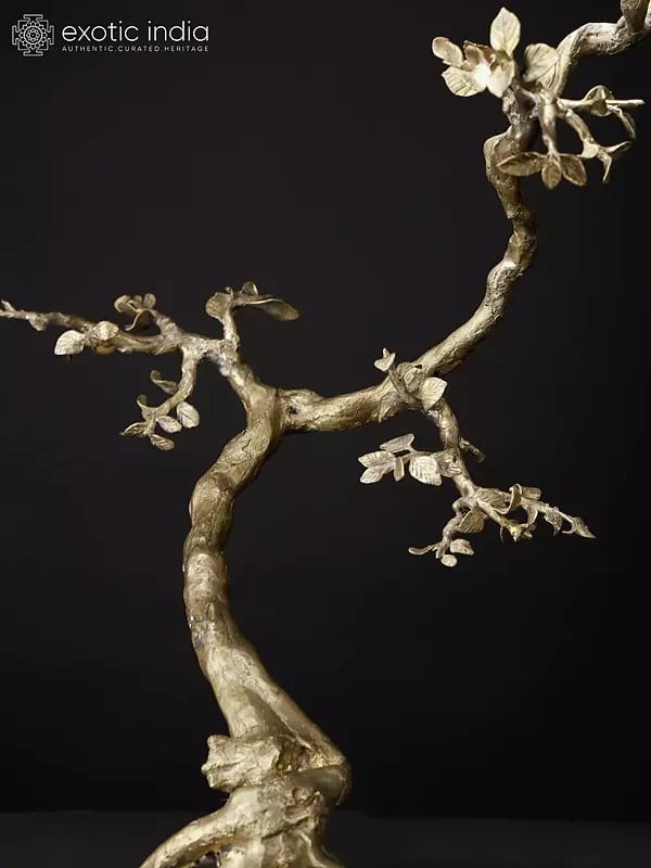 Exotic India 23" Tree On Tortoise | Modern Art Decorative Showpiece 