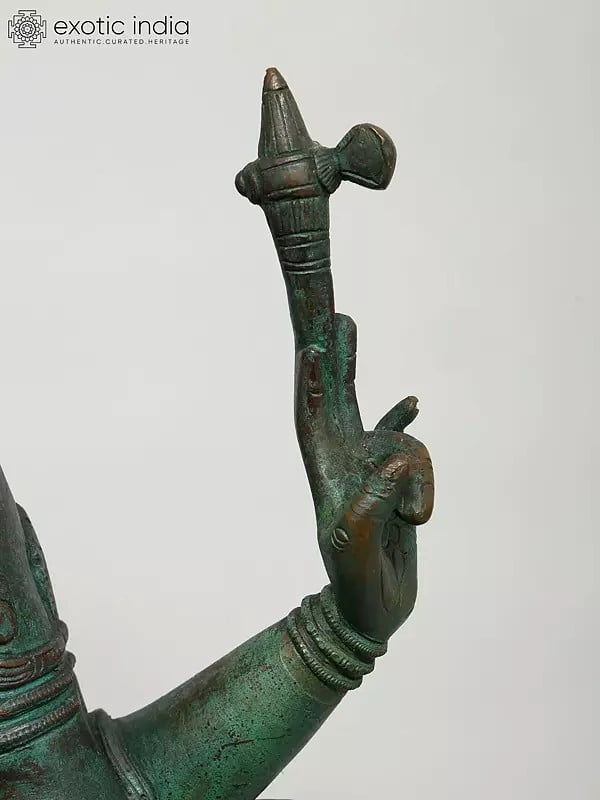 Exotic India 24" Lord Shiva As Pashupatinath | Madhuchista Vidhana (Lost-Wax) | Panchaloha Bronze From Swamimalai 