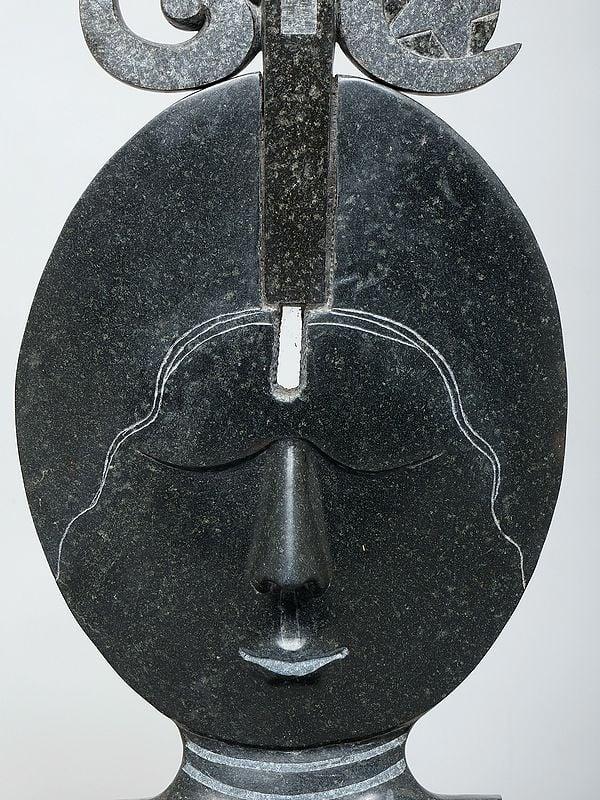 Exotic India 24" Sarva Dharma Sambhavana | Granite Stone Statue | Made In Orissa 
