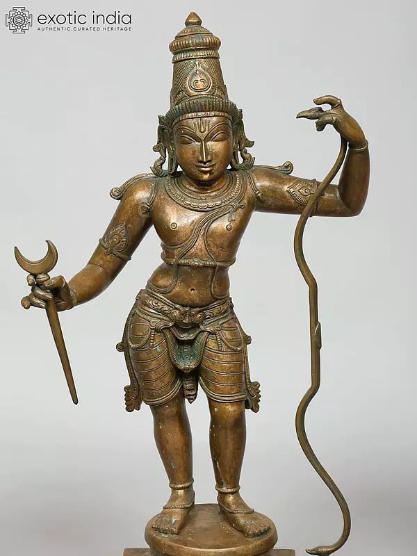 Exotic India 25" Shri Rama Darbar | Madhuchista Vidhana (Lost-Wax) | Panchaloha Bronze From Swamimalai 