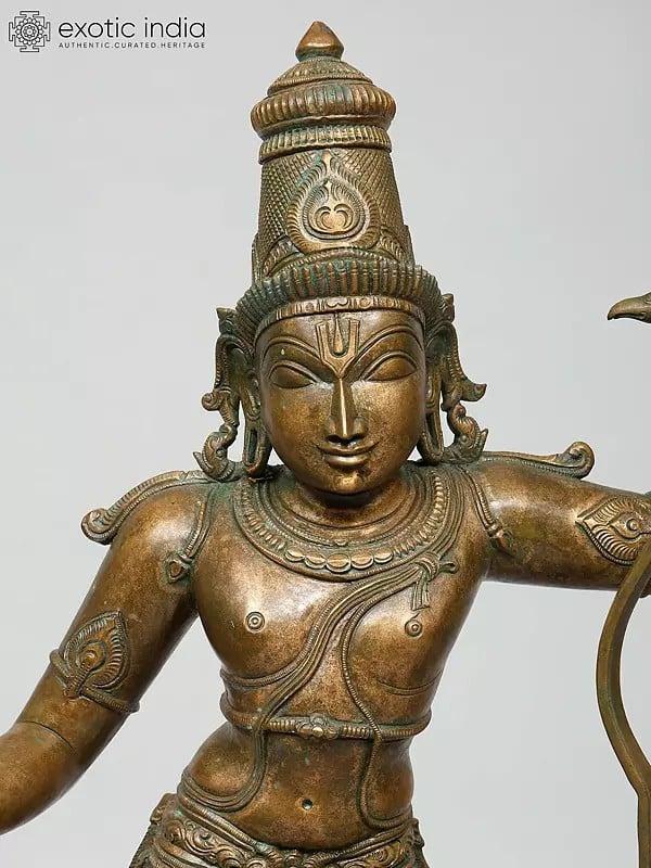 Exotic India 25" Shri Rama Darbar | Madhuchista Vidhana (Lost-Wax) | Panchaloha Bronze From Swamimalai 