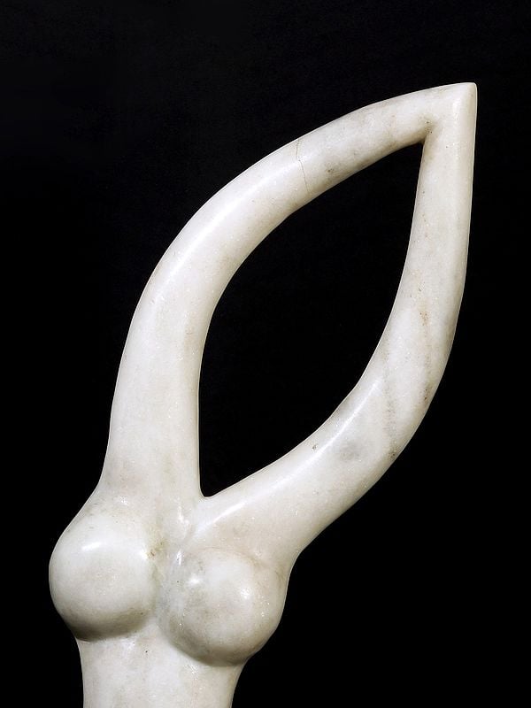 Exotic India 35" Captivating Mermaid | Modern Art Sculpture 