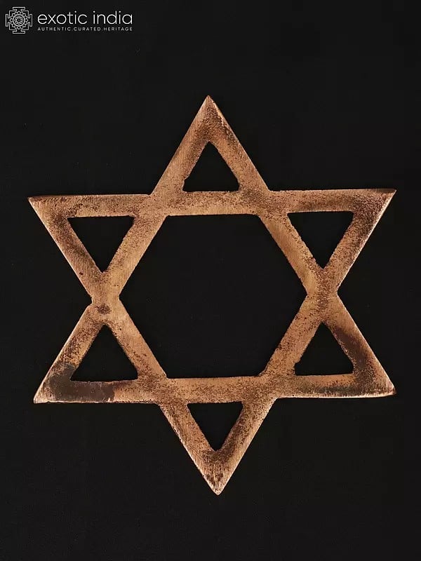 Exotic India 4" Copper Star For Vastu Correction And Positive Energy 