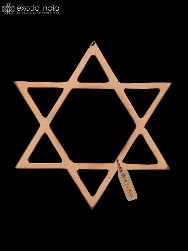 exotic india 4" Copper Star for Vastu Correction and Positive Energy 