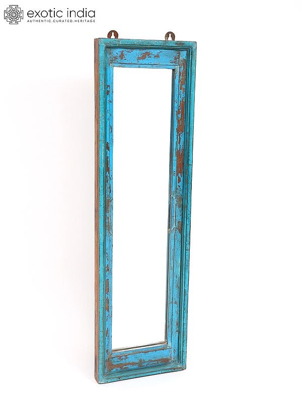 Exotic India 44" Large Rectangular Shaped Wall Hanging Mirror | Home Decor 