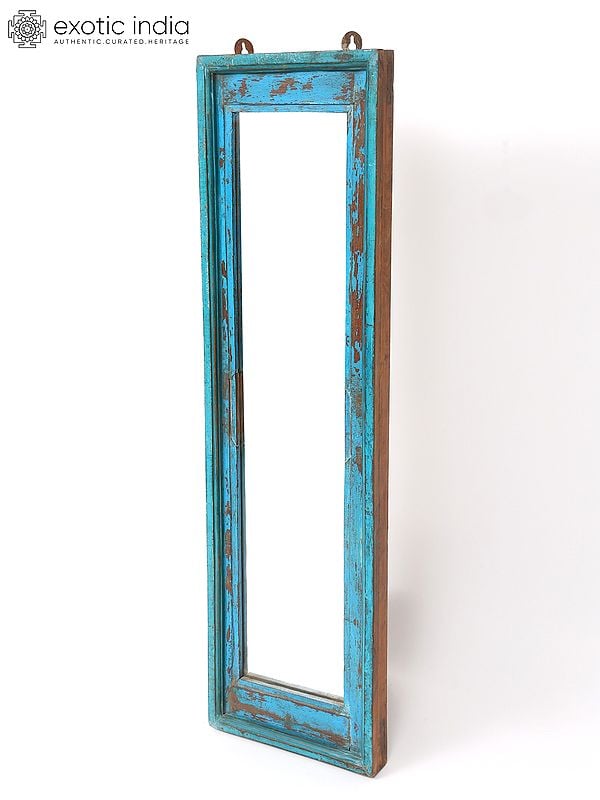 Exotic India 44" Large Rectangular Shaped Wall Hanging Mirror | Home Decor 