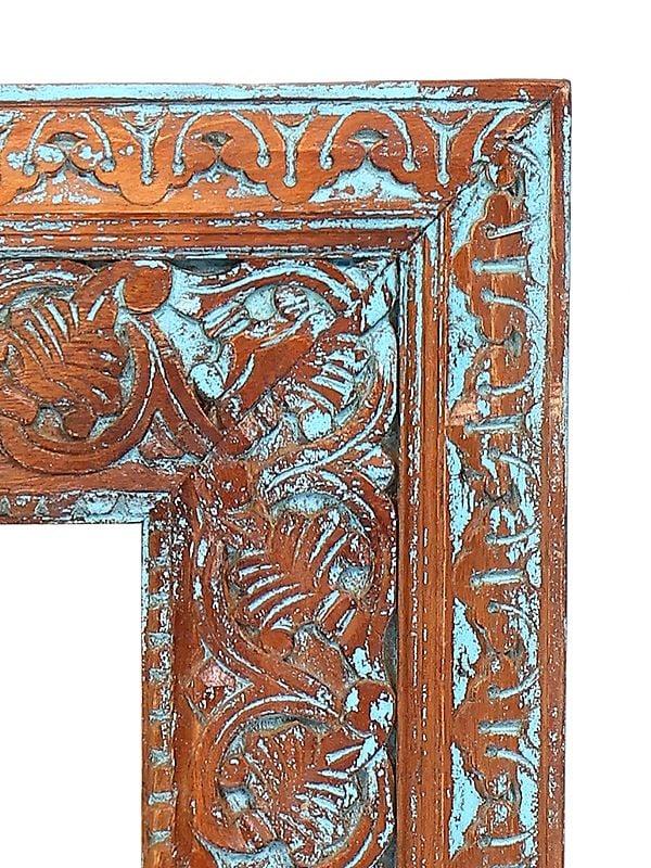 Exotic India 48" Large Rectangular Shaped Wall Hanging Mirror | Home Decor