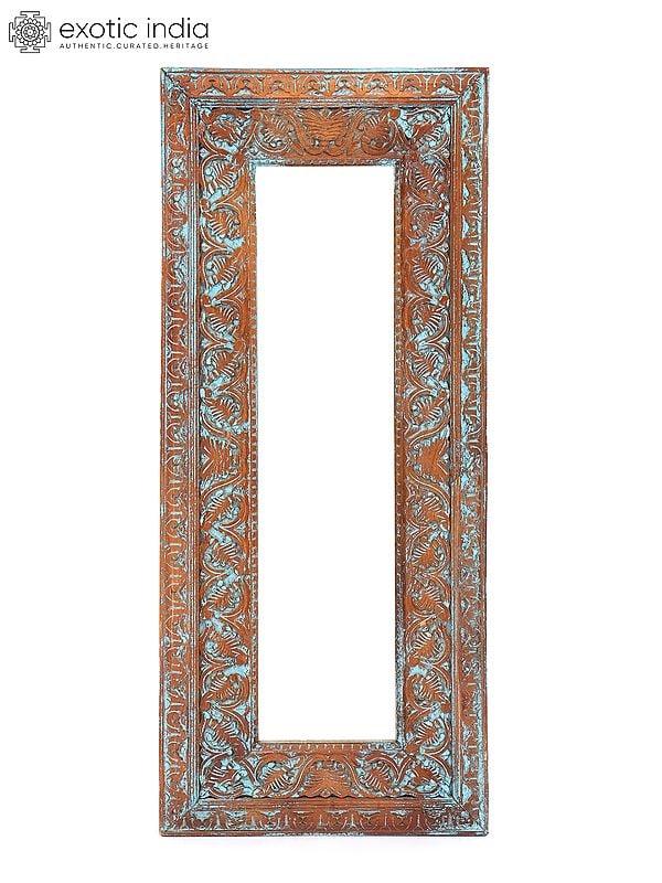exotic india 48" Large Rectangular Shaped Wall Hanging Mirror | Home Decor 