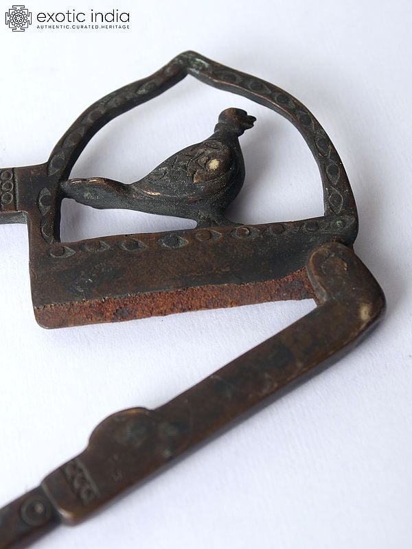 Exotic India 5" Pigeon Design Bronze Betel Nut Cracker/Sarota