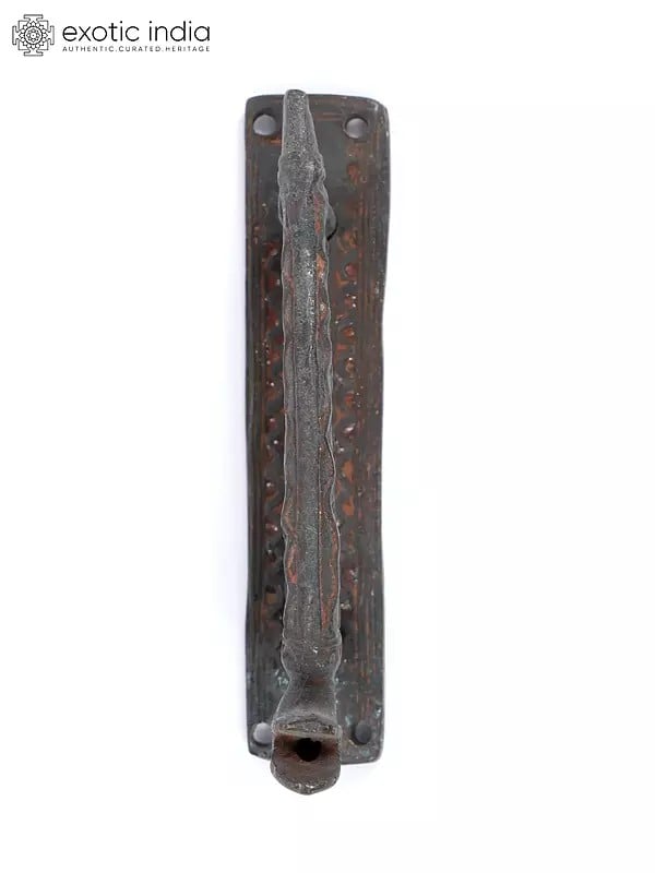 Exotic India 5" Snake Design Vintage Look Brass Door Handle 