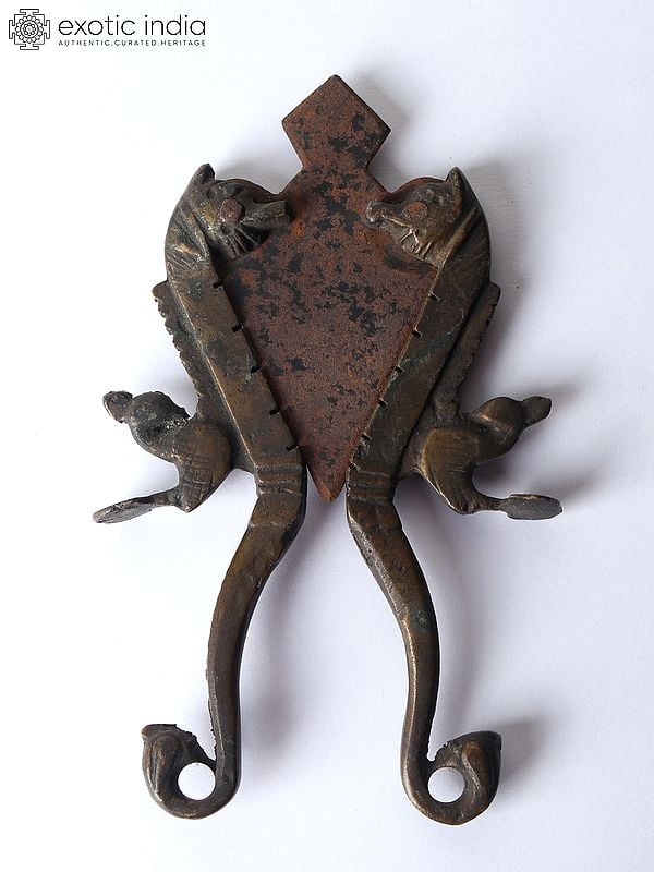 exotic india 5" Vintage Style Bronze Nut Cracker/Sarota 