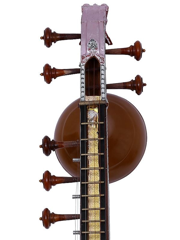 Exotic India 53" Jackfruit Wood Saraswati Veena | Musical Instrument