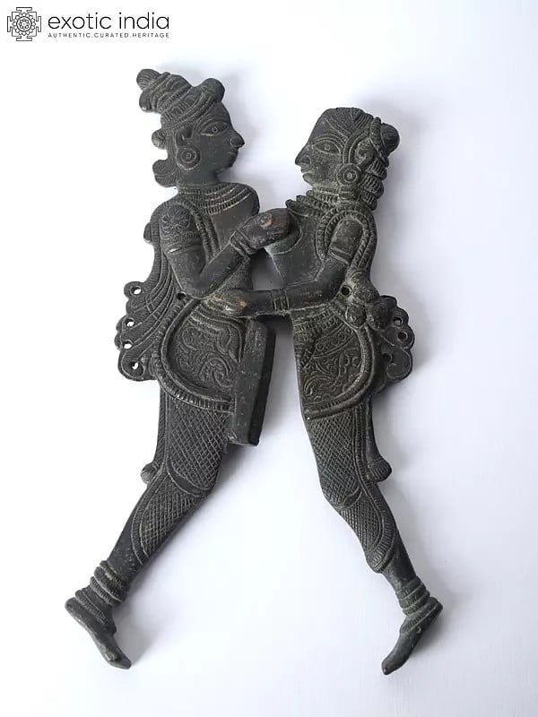 exotic india 6" Amorous Couple Nut Cracker in Bronze
