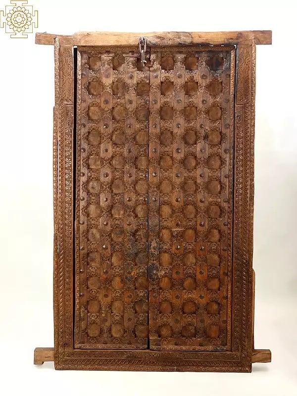 exotic india 61" Vintage Wooden Traditional Door | Handmade 
