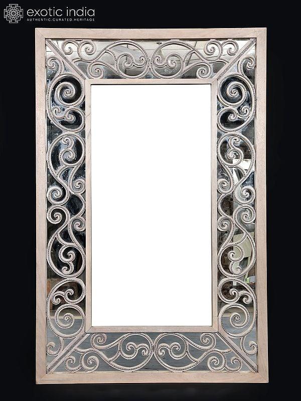 exotic india 63" Large Designer Rectangular Mirror | Home Decor 