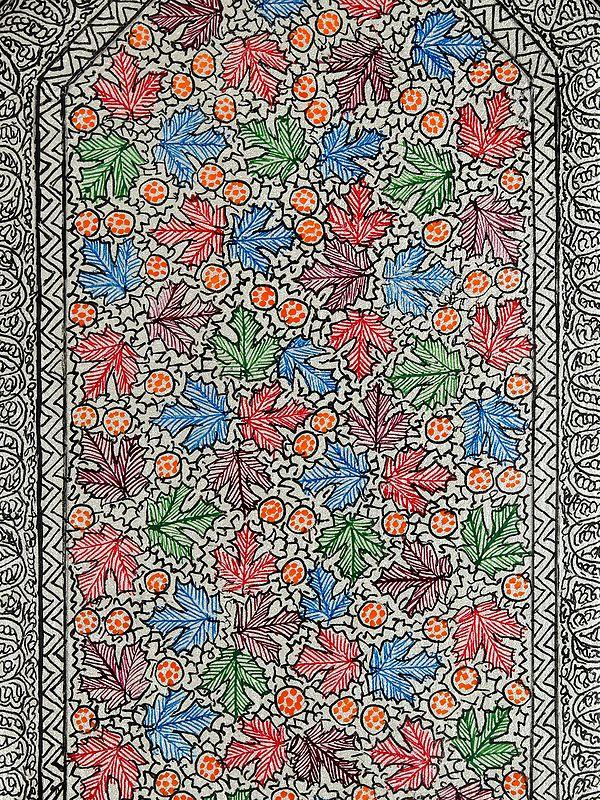 Exotic India 7" Designer Hand-Painted Wood Box | From Kashmir