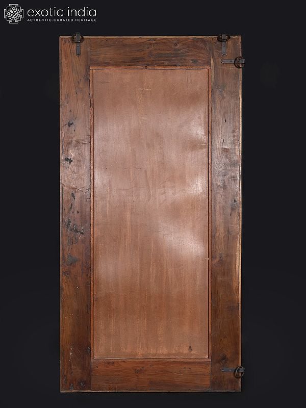 Exotic India 72" Huge Vintage Look Rectangular Shaped Mirror | Wall Hanging 