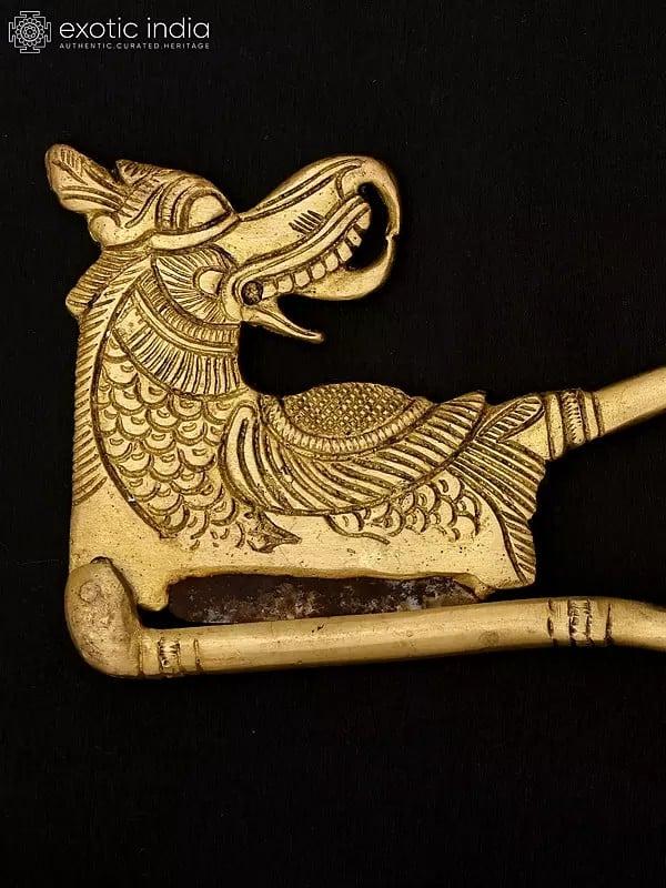 Exotic India 8" Dragon Design Nut Cracker/Supari Cutter/Sarota
