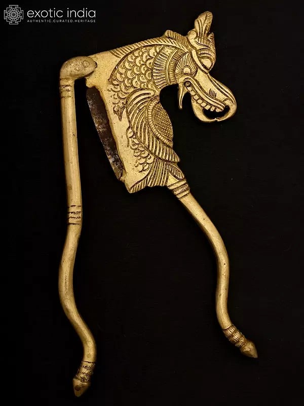 Exotic India 8" Dragon Design Nut Cracker/Supari Cutter/Sarota