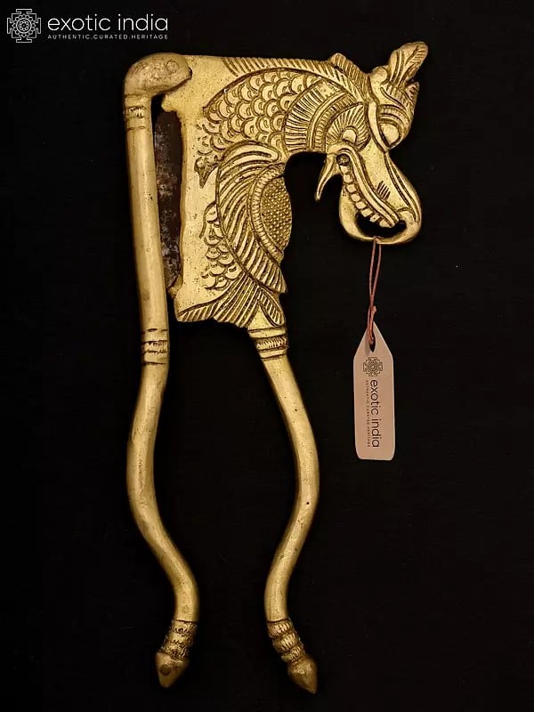 exotic india 8" Dragon Design Nut Cracker/Supari Cutter/Sarota 