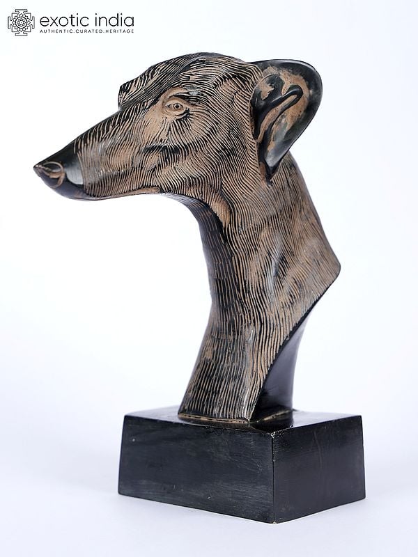 exotic india 8" Greyhound Dog Bust | Table Decor Gifts