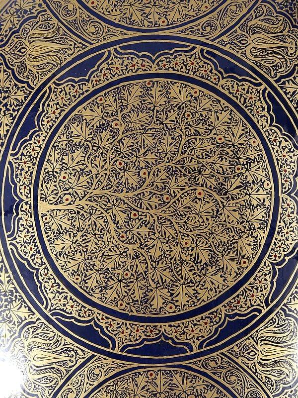 Exotic India 8" Superfine Handmade Papier Mache Storage Box | From Kashmir 