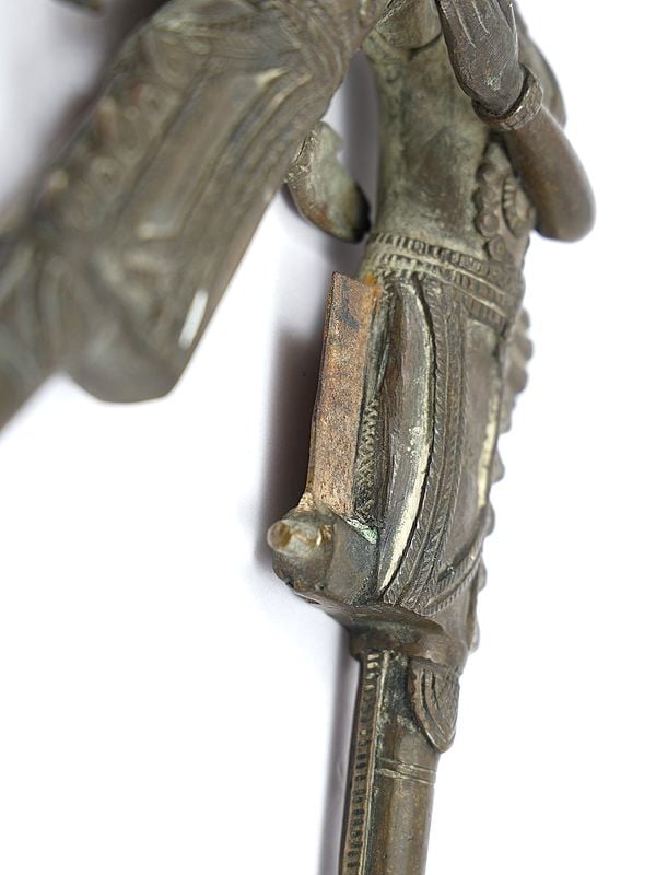 Exotic India 9" Amorous Couple Vintage Nut Cracker/Sarota In Brass 