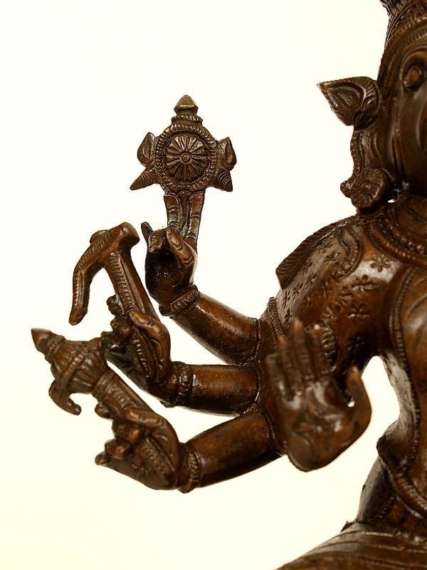 Exotic India 9" Monotone Devi Varahi | Handmade | Madhuchista Vidhana (Lost-Wax) | Panchaloha Bronze From Swamimalai 