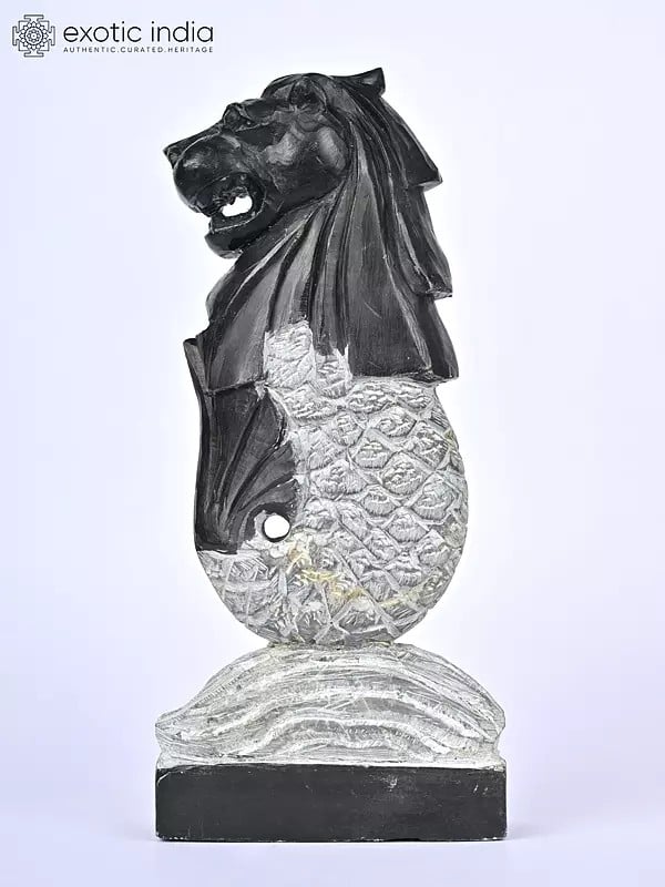 Exotic India 9" Singapore Merlion | Modern Art Sculpture 