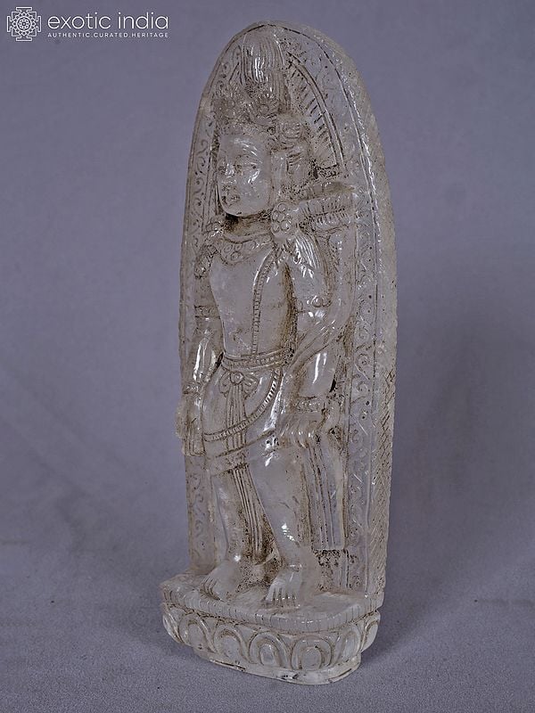 Exotic India 9" Standing Crystal Lord Lokeshvara Statue From Nepal 