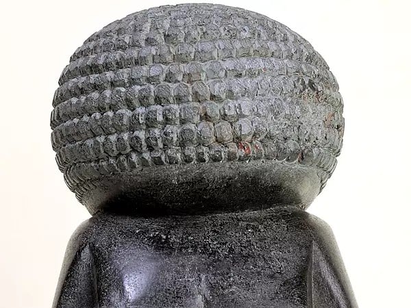 Exotic India 9" The Venus Of Willendorf | Granite Stone Statue 