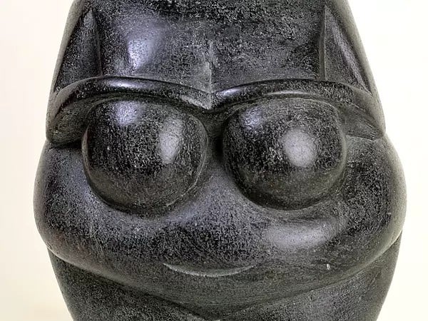 Exotic India 9" The Venus Of Willendorf | Granite Stone Statue 