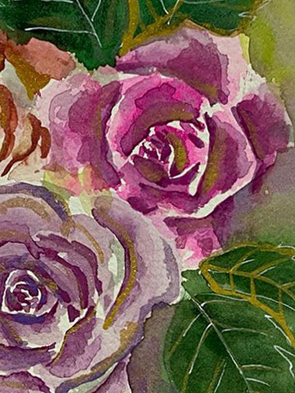 Exotic India A Bunch Of Roses | Painting By Rashi Agarwal 