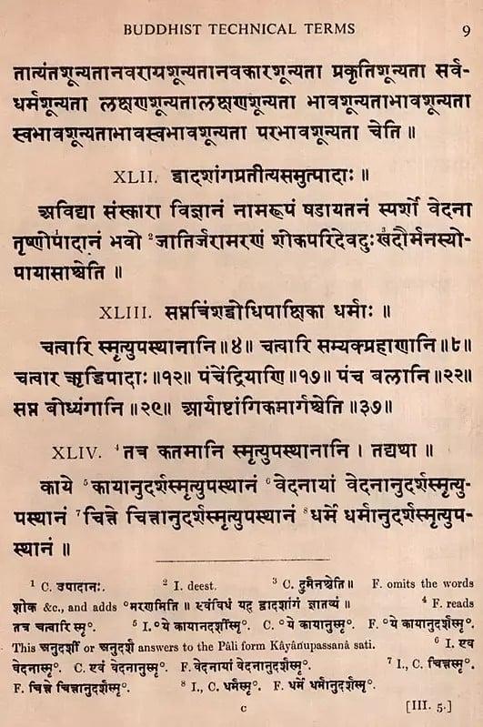Exotic India A Dictionary Of Buddhist Technical Terms- An Ancient Buddhist Text Ascribed To Nagarjuna (An Old And Rare Book) 