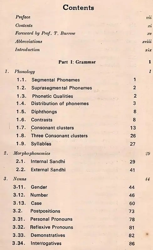 Exotic India A Grammar Of The Kuvi Language With Texts And Vocabulary (An Old And Rare Book) 