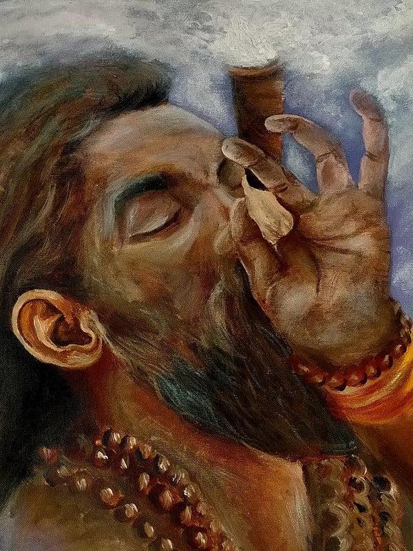 Exotic India Aghori Saint | Acrylic On Canvas | By Damini Sargam 