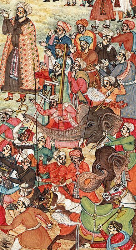 Exotic India Akbar Restrains Hawaai And Enraged Elephant And Spectators 
