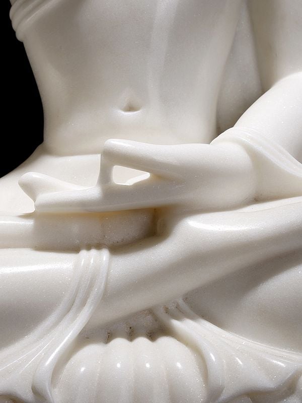Exotic India Almost As If The Buddha Was Consecrated With Pure Milk 