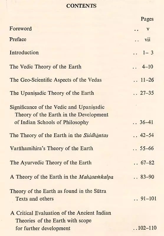 Exotic India Ancient Indian Theories Of The Earth (An Old And Rare Book) 