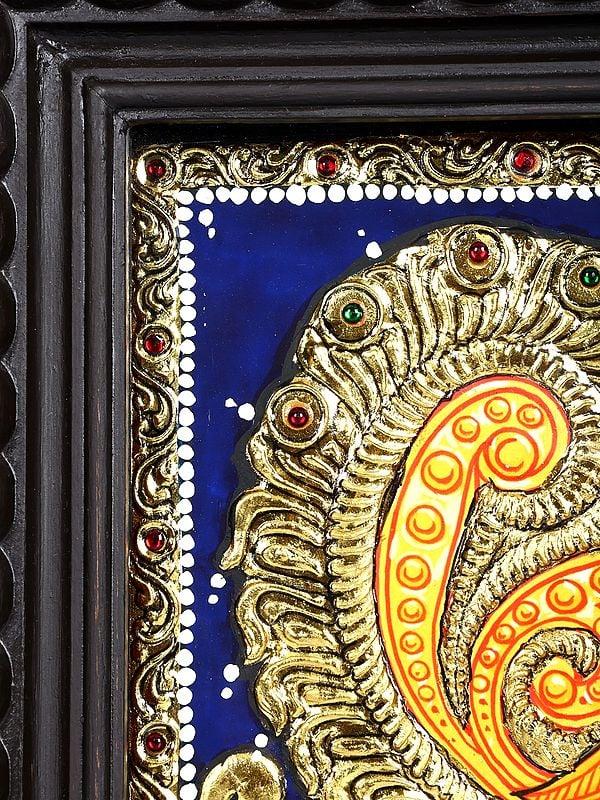Exotic India Annam | 24 Karat Gold Work | Framed Tanjore Painting 