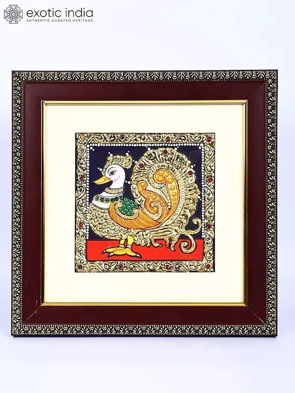 exotic india Annam | 24 Karat Gold Work | Framed Tanjore Painting