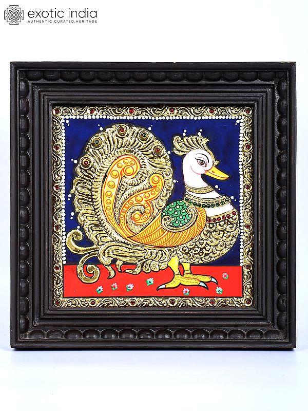exotic india Annam | 24 Karat Gold Work | Framed Tanjore Painting 