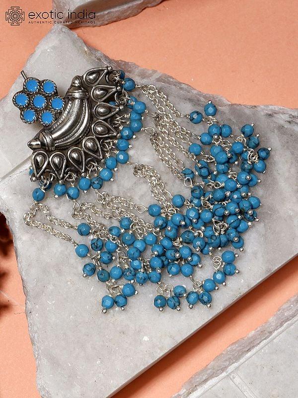 Exotic India Arizona Turquoise Sterling Silver Earrings
