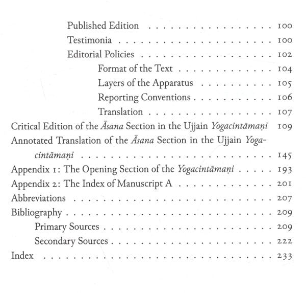 Exotic India Asanas Of The Yogacintamani- The Largest Premodern Compilation On Postural Practice 