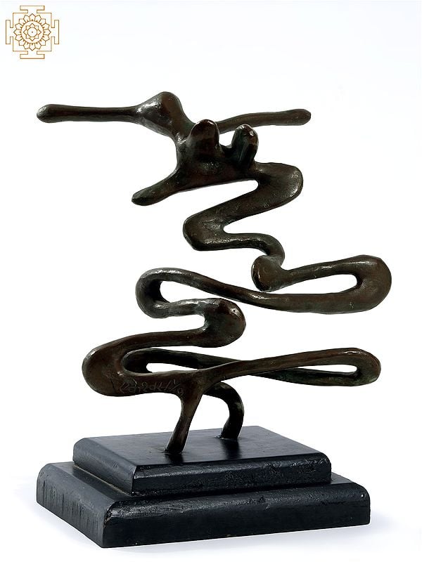 Exotic India At Once Calligraphic And Organic | Signed Product By Artist : Ekeshwar 