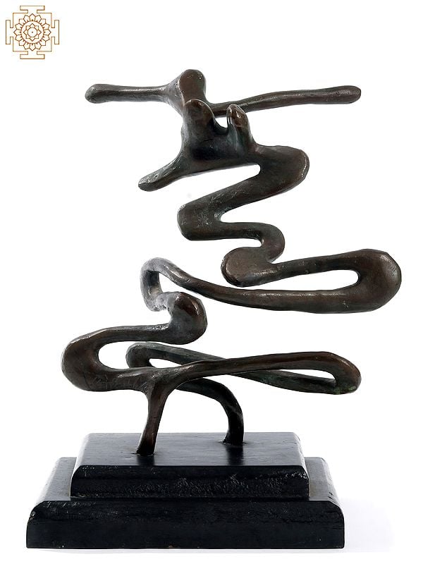 exotic india At Once Calligraphic and Organic | Signed Product by Artist : Ekeshwar 