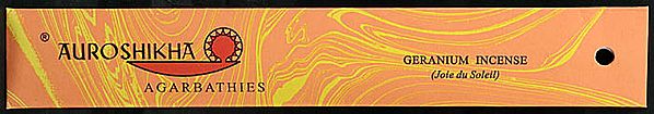 exotic india Auroshikha Agarbathies Geranium Incense (Joie du Soleil) 
