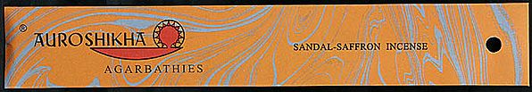 exotic india Auroshikha Agarbathies Sandal-Saffron Incense 